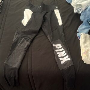 PINK Victoria's Secret Black Yoga Leggings